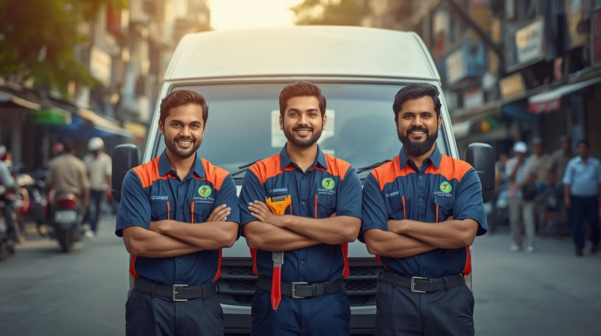 AC and fridge repair technician at work in Mohammadpur Dhaka