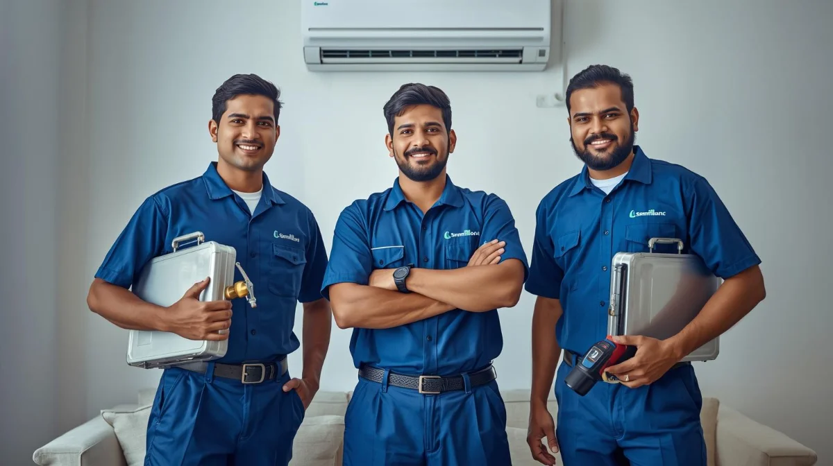 Bismillah Refrigerator and Electric Ltd. team providing AC repair service in Khilgaon Dhaka