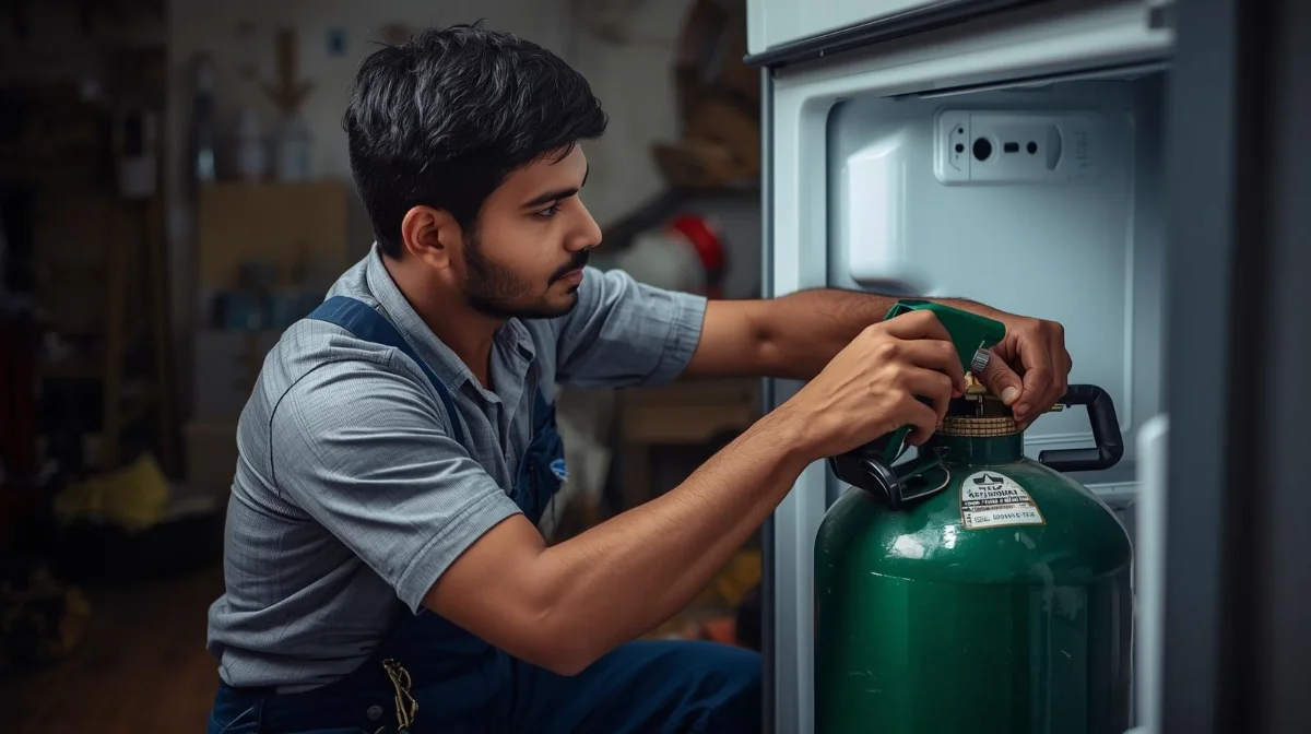 Fridge gas refill service in Dhaka — refrigerant recharge for all brands